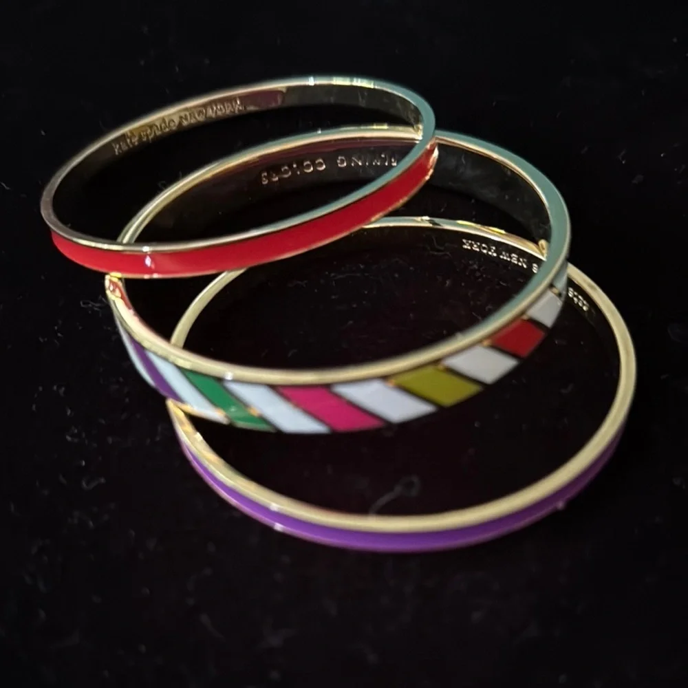 Kate Spade Colorful Bangle Set - Picture 2 of 3